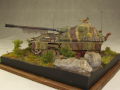 Diorama z plastikowym modelem działa samobieżnego Jagdpanther II - fotografia nr 5