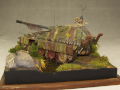 Diorama z plastikowym modelem działa samobieżnego Jagdpanther II - fotografia nr 6