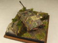 Diorama z plastikowym modelem działa samobieżnego Jagdpanther II - fotografia nr 7