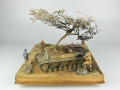 Diorama przedstawia zniszczony niemiecki Panzer IV Ausf. D stojący na przedpolach Tobruku w 1941 roku - foto nr 3