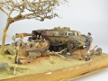 Diorama przedstawia zniszczony niemiecki Panzer IV Ausf. D stojący na przedpolach Tobruku w 1941 roku - foto nr 8