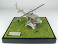 Plastikowy model helikoptera Bell UH-1V sklejony w skali 1:72 na podstawie zdjęć zrobionych w National Vietnam War Museum w Orlando na Florydzie w USA - foto nr 1