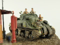 Diorama z plastikowym modelem czołgu Sherman Firefly - foto nr 8