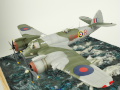 Plastikowy model samolotu Bristol Beaufighter Mk.VI sklejony z zestawu firmy Tamiya w skali 1:48 - foto nr 3