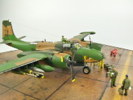 Plastikowy model samolotu Douglas B-26K Counter Invader w wersji szturmowej z roku 1969